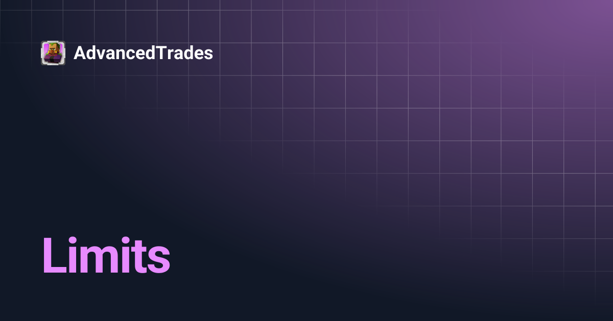 Limits | AdvancedTrades